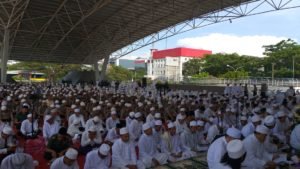 Ribuan Anggota Polda Sulsel Hadiri Istigosah di Karebosi