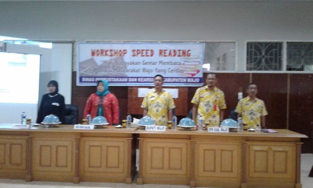 Tingkatkan Minat Baca Masyarakat, DPK Wajo Gelar Workshop Speed Reading