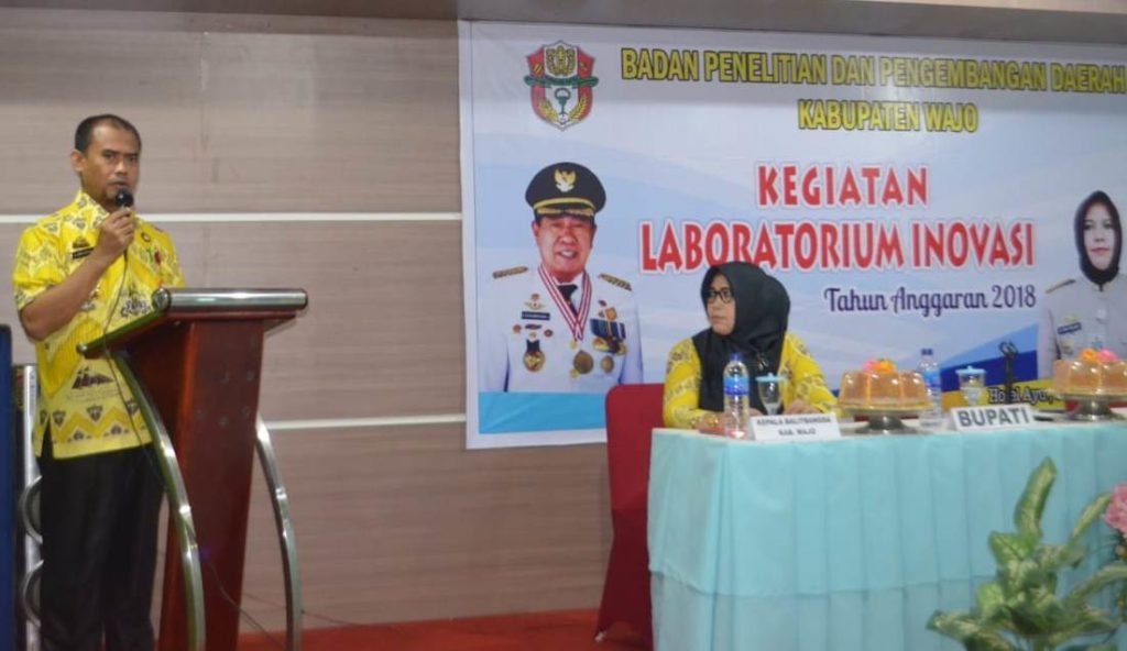Buka Kegiatan Laboratorium Inovasi, Sekda Wajo: Inovasi, Kunci Keberhasilan Daerah