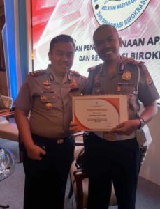 Polres Wajo Raih Penghargaan Unit Penyelenggara Pelayanan Publik Predikat Baik Dari Kementerian PAN-RB