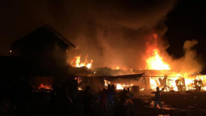Pasar Tempe Terbakar, Ratusan Kios dan Lods Ludes