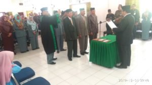 Tiga Kepala Madrasah Dilantik Kakan Kemenag Wajo