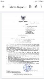 Bupati Wajo Himbau Umat Muslim Tiadakan Shalat Jumat Dan Ganti Dengan Shalat Dhuhur