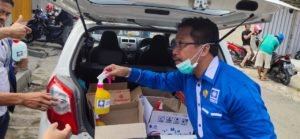 Ketua Komisi II DPRD Wajo Ajak Tukang Bemor Jaga Diri Dari Virus Corona