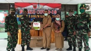 Dandim 1406 Wajo Serahkan Bantuan APD Untuk Tenaga Medis