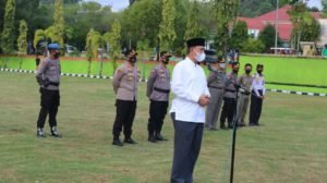 Pimpin Apel Persiapan Pengamanan, Amran Harap Warga Tetap Terapkan Prokes