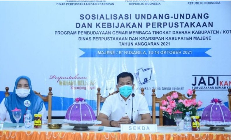 Budayakan Gemar Membaca, Pemkab Majene Harapkan Setiap Desa Bangun Perpustakaan