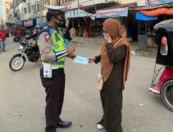 Perangi Covid- 19, Satlantas Polres Wajo Gelar Yustisi Mandiri