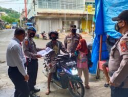 Polsek Tempe Gelar Pemeriksaan Kartu Vaksin di Pasar Sentral