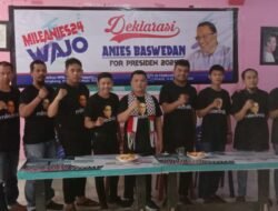 Dinilai Sebagai Sosok Yang Tepat Pimpin Indonesia, Relawan Mileanies24 Wajo Deklarasikan Anies Baswedan Jadi Presiden