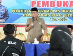 Gelar Pelatihan Berbasis Kompetensi, Amran Mahmud Apresiasi BLK Wajo