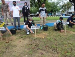 Rangkaian Hari Adhyaksa, Bupati Wajo dan Kajari Tanam Pohon di RTH Callaccu dan Padduppa