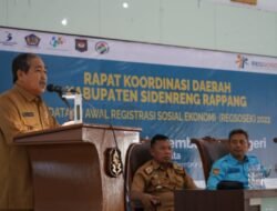 Buka Rakor Pendataan Awal Regsosek 2022, Bupati Sidrap Harap Komitmen dan Dukungan Semua Pihak