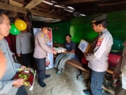 Melalui Program Prioritas Kapolres Sidrap, Polsek Maritengngae Giat Berbagi ke Masyarakat Kurang Mampu