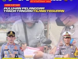 Hari ke-3 Ops Zebra, Personel Satlantas Polres Sidrap Beri Puluhan Tilang Teguran ke Pelanggar