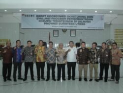 Pemkab Asahan Tuan Rumah Rapat Koordinasi Monitoring dan Evaluasi Program Pemberantasan Korupsi Terintegrasi di Wilayah Sumut