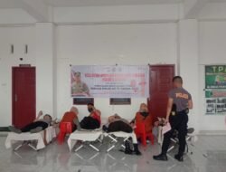 Hari Humas Polri ke-71, Kapolres Sidrap Pantau Donor Darah