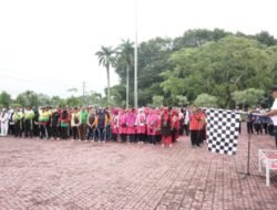 Wakil Bupati Asahan Lepas Peserta Gerak Jalan Santai