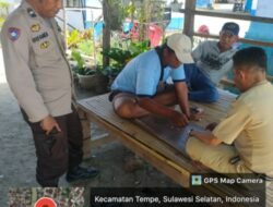 Polsek Tempe Polres Wajo Giat Kampung Tangguh di Salomenraleng.