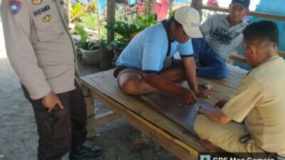 Polsek Tempe Polres Wajo Giat Kampung Tangguh di Salomenraleng.
