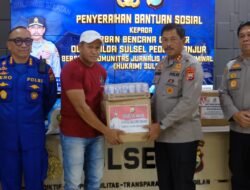 Kapolda Sulsel Lepas Bantuan Untuk Korban Gempa Cianjur 