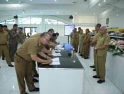 OPD dan Camat se-Kabupaten Asahan Lakukan Penandatangan Perjanjian Kinerja