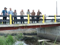 Tinjau Jembatan di Kecamatan Rawang Panca Arga, Bupati Asahan Harap Masyarakat Jaga Dengan Baik