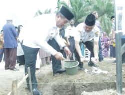 Letakkan Batu Pertama Pembangunan Pondok Pesantren, Ini Pesan Wakil Bupati Asahan