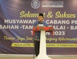 Sekda Asahan : Muscab Peradi Astara Dapat Munculkan Inovasi dan Terobosan Baru Dalam Perencanaan Program Selanjutnya