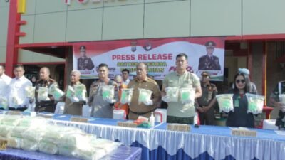 Bupati Surya Apresiasi Polres Asahan Gagalkan Peredaran Sabu Sebanyak 50 Kg