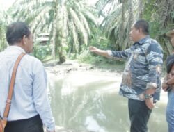 Wabup Taufik Tinjau Kondisi Bantaran Sungai Sei Asahan