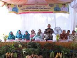 Tim Evaluasi Lomba LBS Tingkat Provsu Kunjungi Desa Meranti