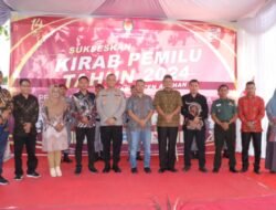 Bupati Asahan Ikuti Rangkaian Kirab Pemilu Tahun 2024