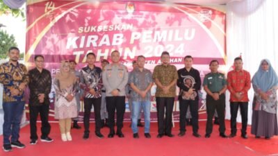 Bupati Asahan Ikuti Rangkaian Kirab Pemilu Tahun 2024