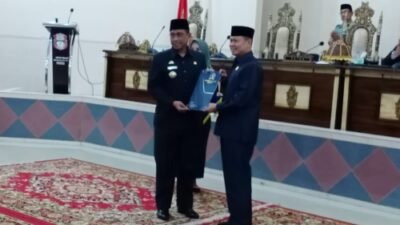 Ketua DPRD Wajo Pimpin Sidang Penyerahan Rekomendasi LKPJ Bupati Tahun 2022