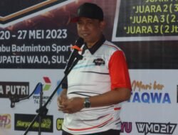 Pembukaan WMO Badminton Open 2023, Amran Mahmud Harap Jadi Ajang Pembinaan Atlit