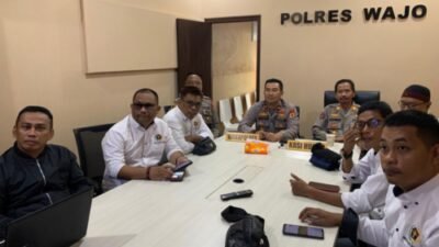 Wakapolres Wajo Ikuti Vidcon Kemerdekaan Pers dan Perlindungan Jurnalis