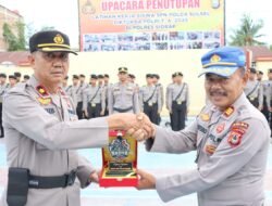 Wakapolres Sidrap Pimpin Upacara Penutupan Latja Siswa Diktukba Polri T. A 2023 SPN Batua Polda Sulsel