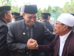 Bersama Forkopimda, Bupati Wajo Shalat Idul Adha di Lapangan Merdeka Sengkang