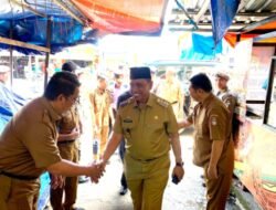 Serap Aspirasi Pedagang, Bupati Wajo Kunjungi Pasar Sentral Sengkang