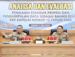 Anev Penilaian Standar Profesi Polri, Propam Mabes Polri Kunjungi Polres Sidrap