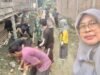 Ciptakan Lingkungan Sehat, Kepala Kelurahan Siwa Bersama Warga Bersihkan Drainase