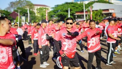 Kemeriahan Rombongan Sepeda Santai Kanwil Sulsel, Warnai HUT Kemenkumham ke-78