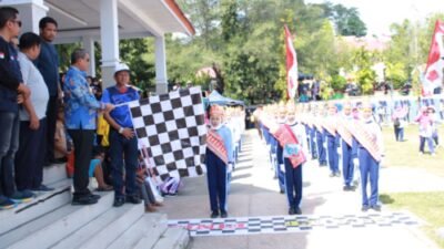 Peringatan HUT ke-78 Kemerdekaan RI, Pemkab Wajo Gelar Lomba Gerak Jalan dan Karnaval
