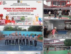 Bentuk Perhatian kepada Warga Binaan, Kalapas Totok Budiyanto Adakan Porseni antar WBP Dalam Rangka HUT RI dan Kemenkumham ke-78