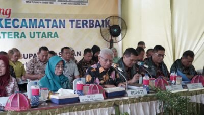 Tim Penilaian dan Pembinaan Kecamatan Terbaik Tingkat Provsu Lakukan Penilaian di Kecamatan Kota Kisaran Timur