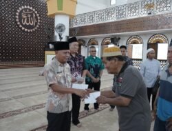 Bupati Asahan Salurkan Santunan Kepada Anak Yatim dan Tukang Becak