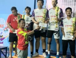 Ketua PBSI Wajo Tutup Kejuaraan Bulutangkis PWI Wajo Cup 2023