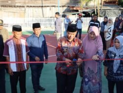 Resmikan Lapangan Sepak Takraw Desa Nepo, Bupati Wajo : Terimakasih Bapak Junaidi Muhammad Atas Perhatiannya