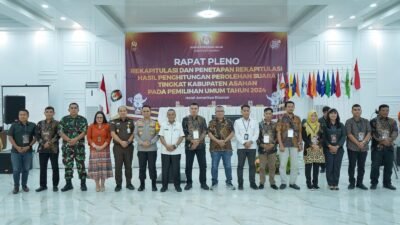 Asisten Pemerintahan dan Kesejahteraan Rakyat Ikuti Pleno Terbuka Rekapitulasi Hasil Perhitungan Suara